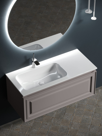 Тумба под раковину Sancos Very VR100LSM 100х40 подвесная цвет бежевый